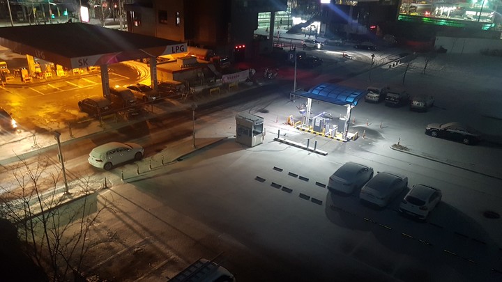 snowy landscape in seoul