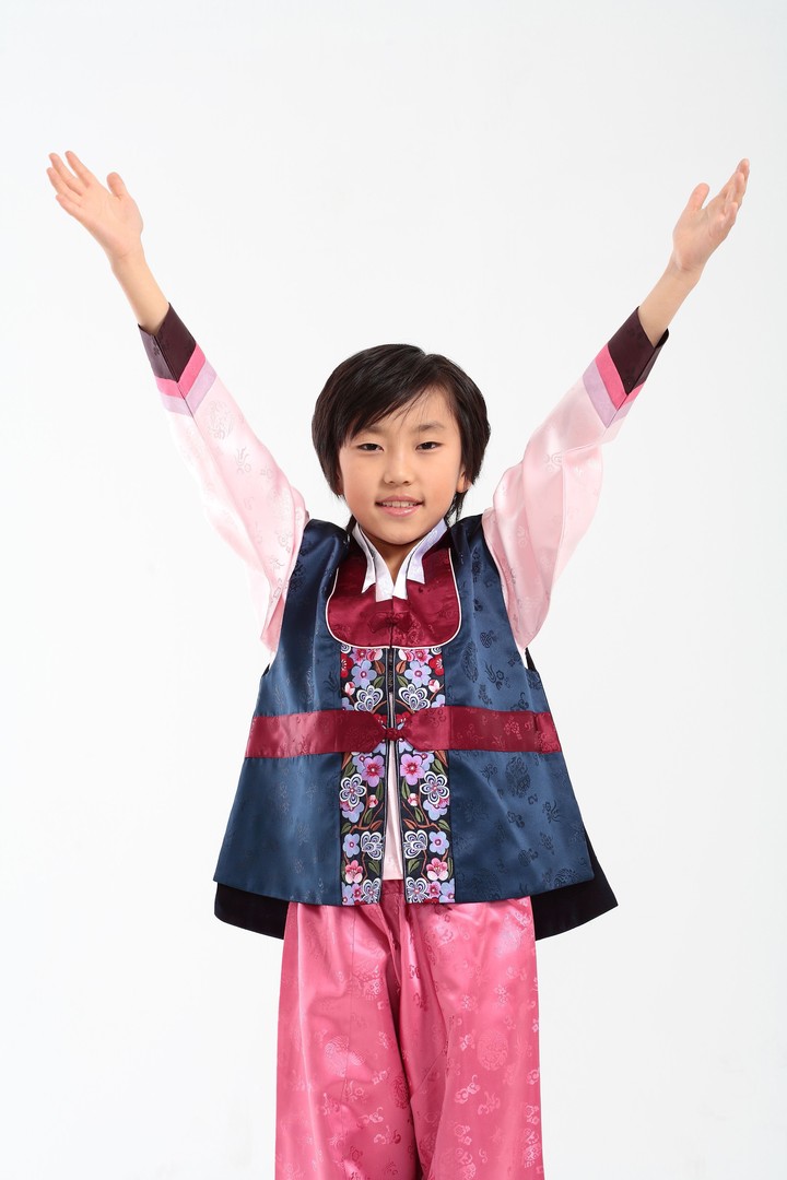 Family in Korean Dress