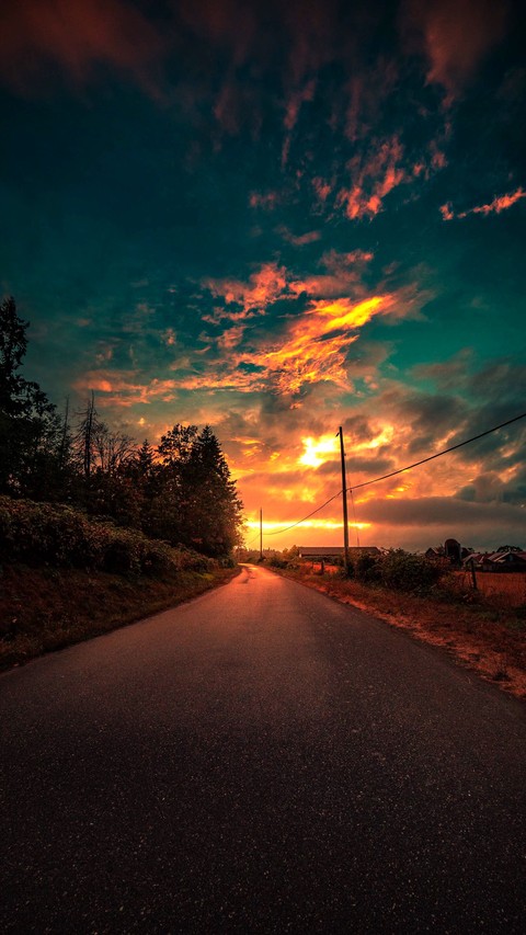 afterglow, cloud Hintergrundbilder