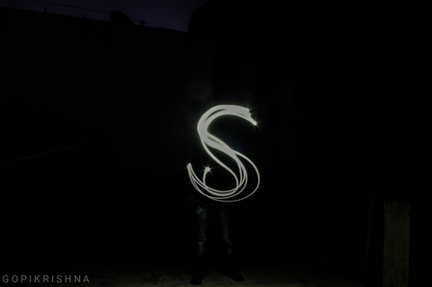 Letters Drawing in air