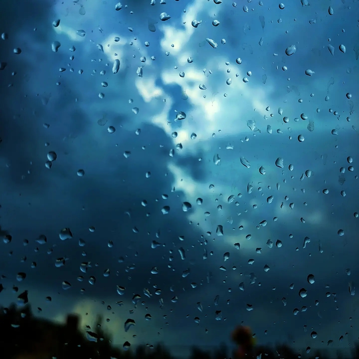 rain drops on glass window