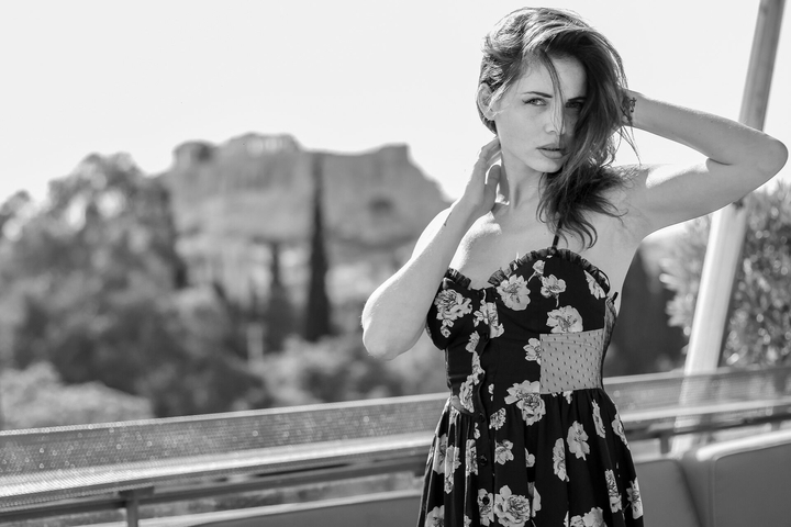 Black and white