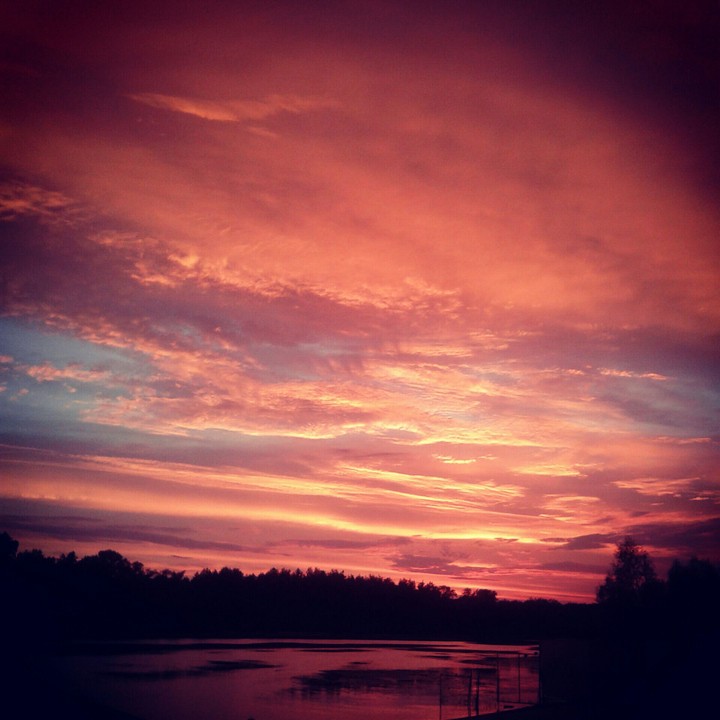 Sunset after rain