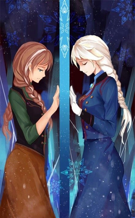 Anna and Elsa frozen
