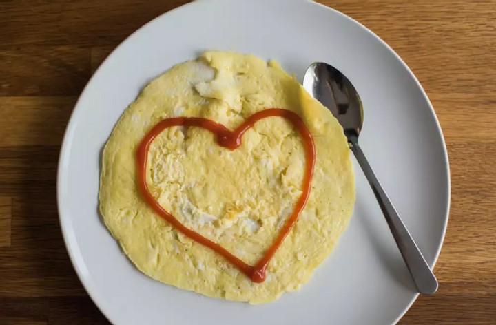 Egg With Shape Of Heart