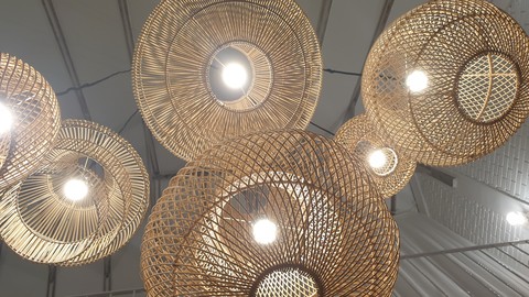 chandelier, circle壁纸