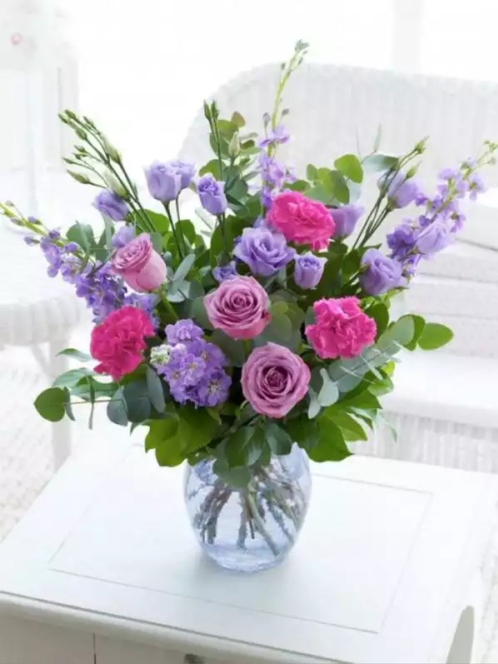 purple bouqet