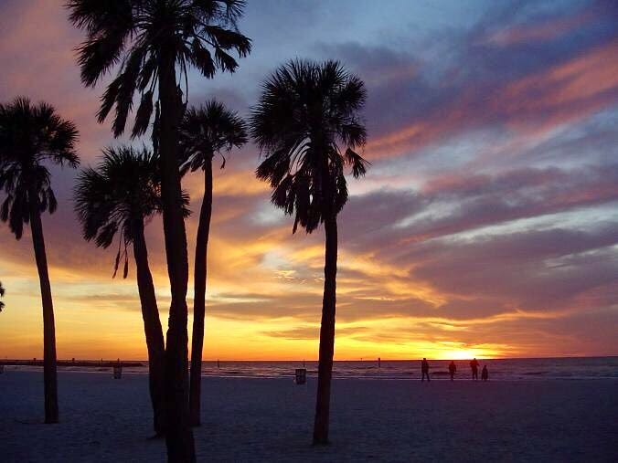 Por do sol em Miami