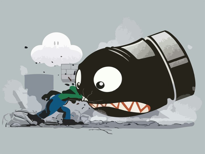 Awesome Fan Created Illustration of Luigi & Bullet Bill