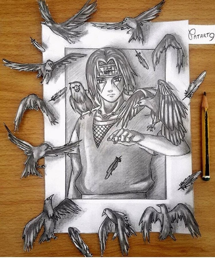 darwing of uchia itachi