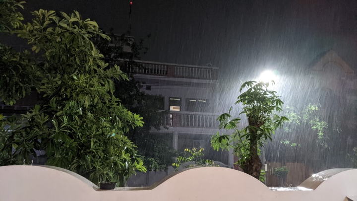 It's raining from last 2 hours