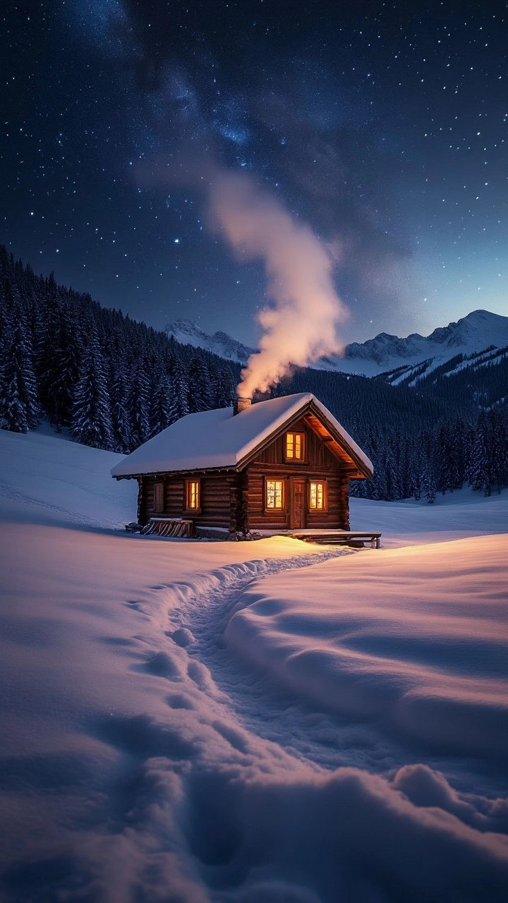 star, cottage Hintergrundbilder