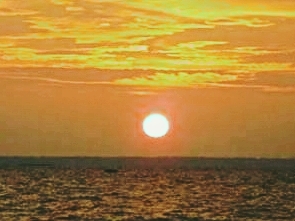 sunset at sea...just to see