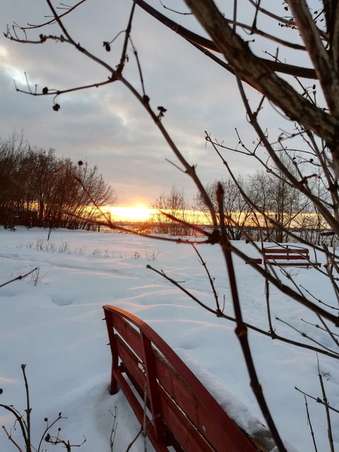 рассвет в городе П
