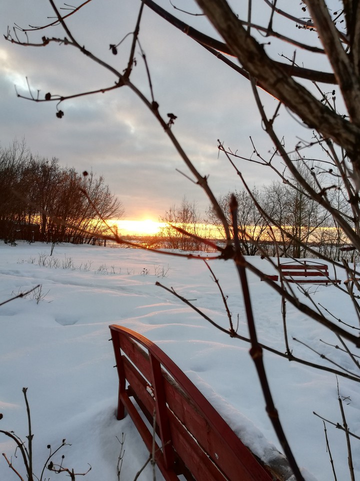 рассвет в городе П