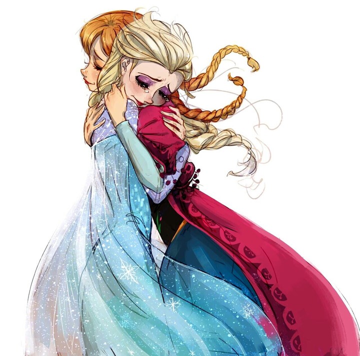 Elsa and Anna frozen
