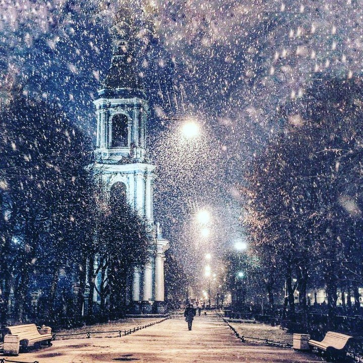 Snowy evening