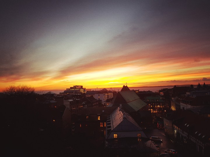 Evening view at Helsingborg, Sweden