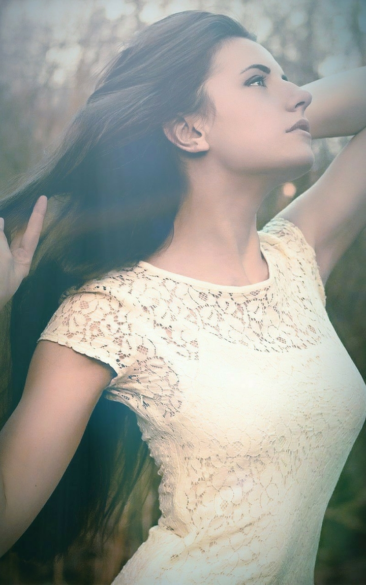Girl In White Dress