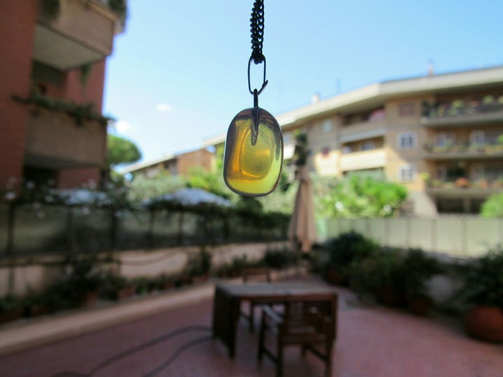 necklace in the garden