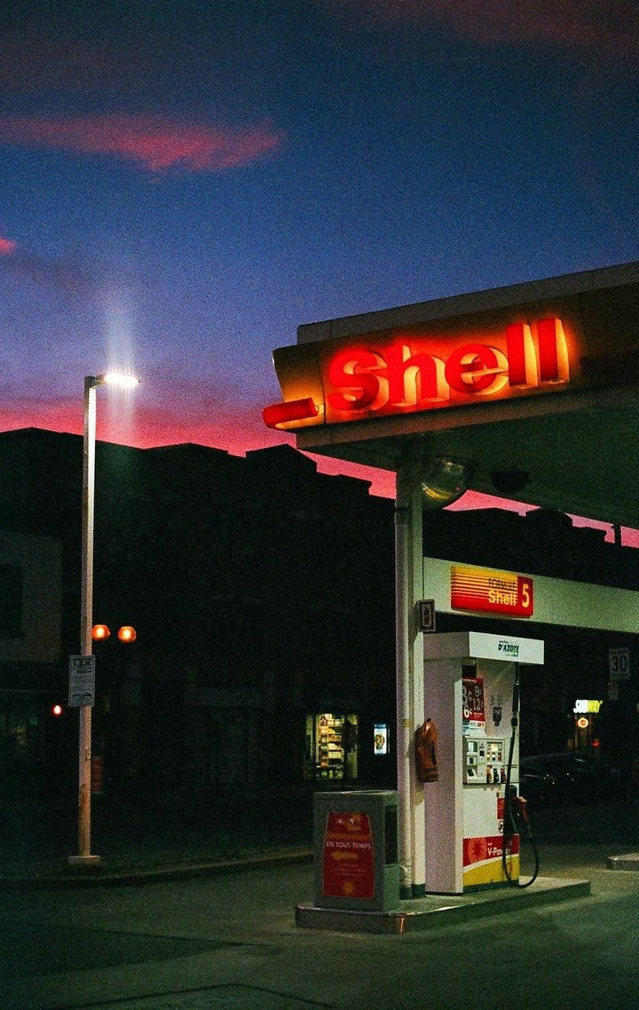 Gas Station At Night
