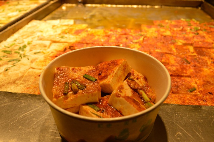pan-grill tofu in shanghai