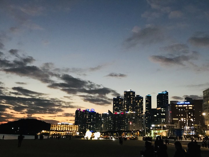 at night