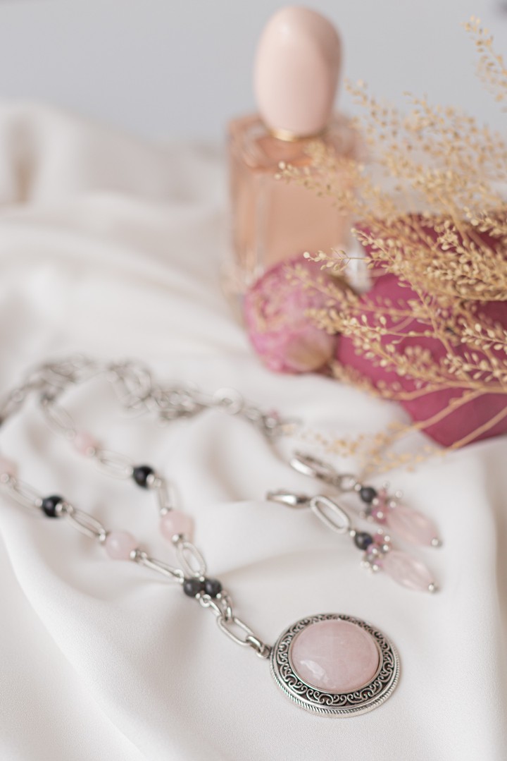 Jewelry set Rose Quartz