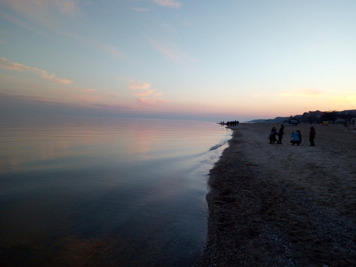 Sunset on Azov'sea