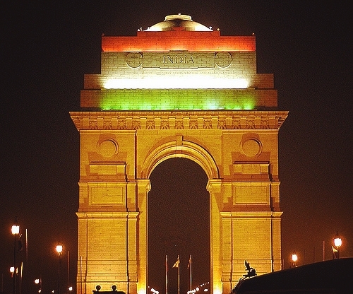 India Gate On 57th Republic Day