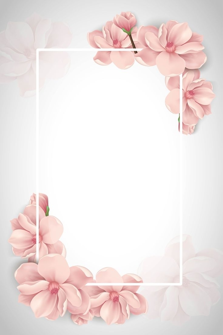 marco con flores