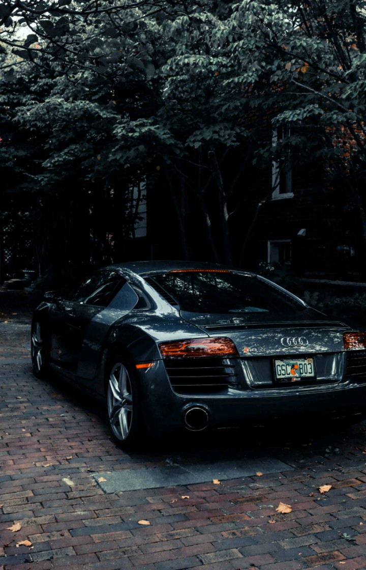 black audi car