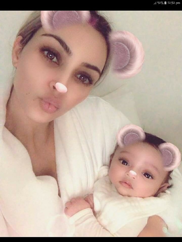 kim Kardashian and Chicago west
