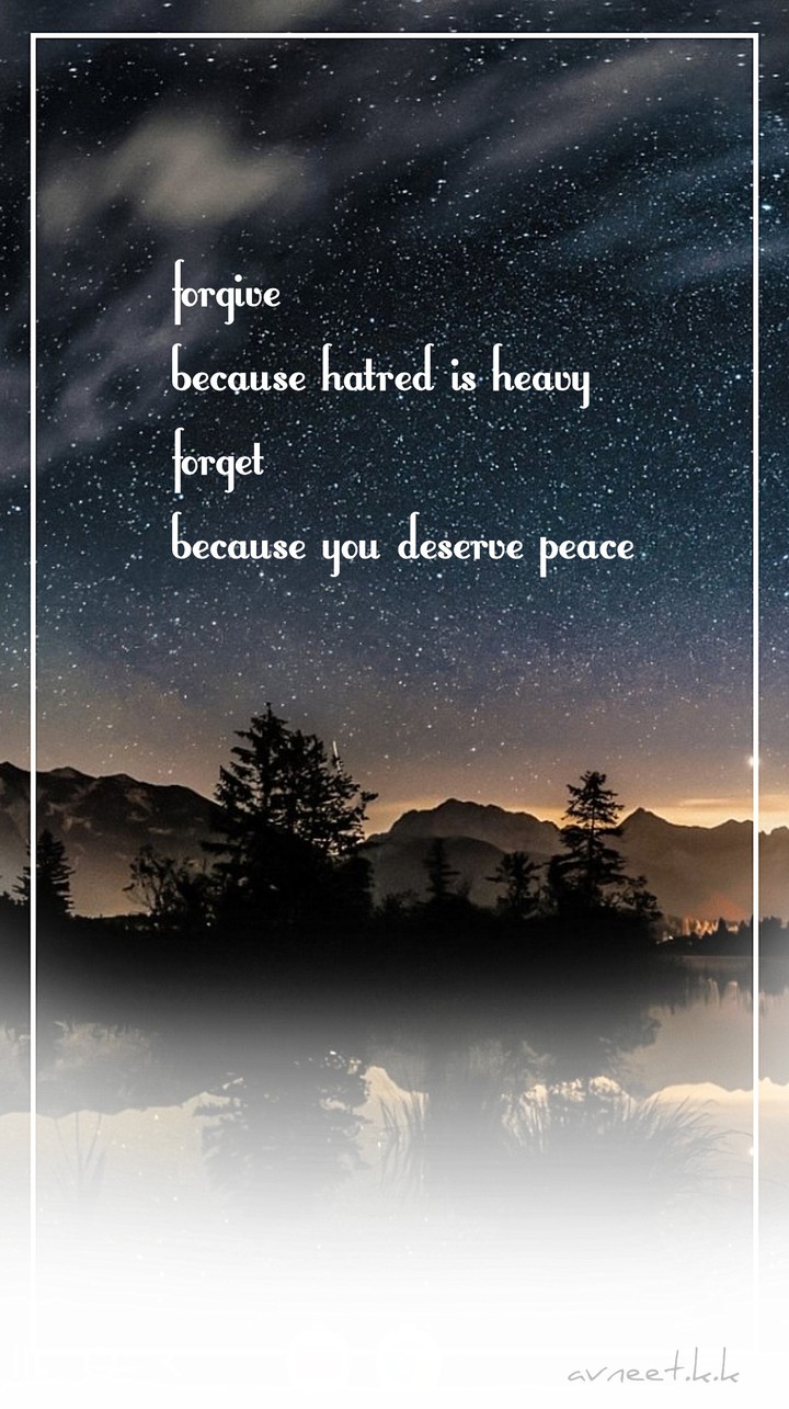 Forgive and Forget