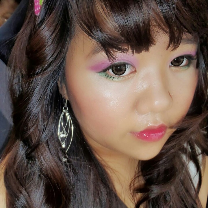 Watermelon inspired makeup