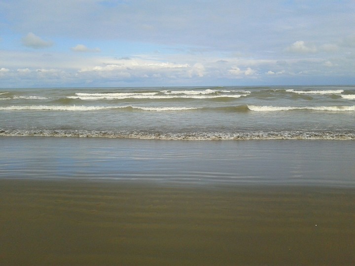 waves and blue sky