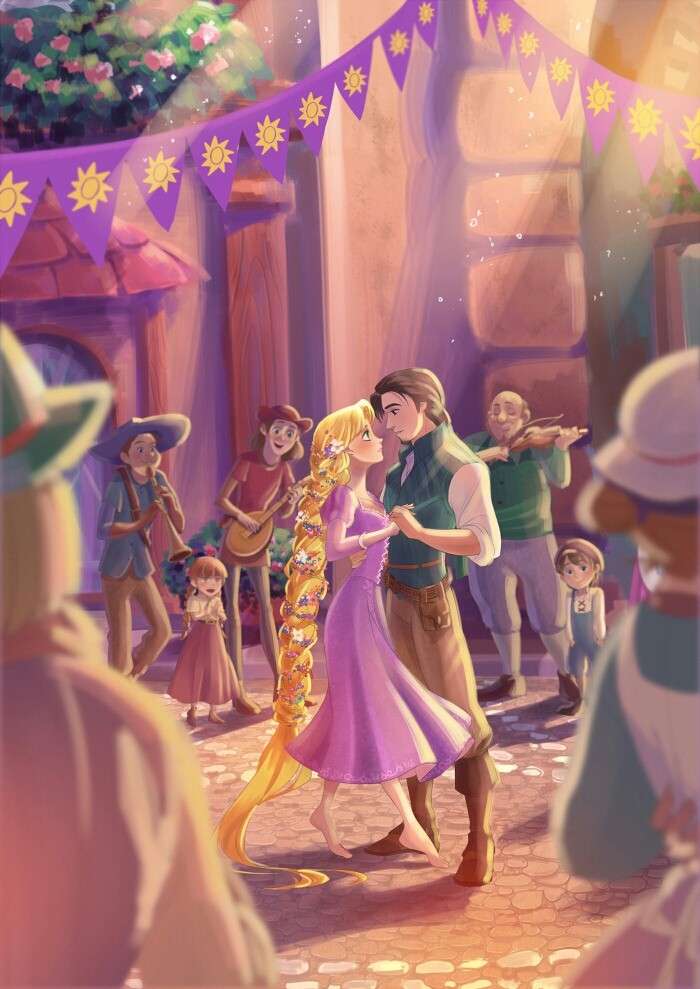 Rapunzel and Flynn
