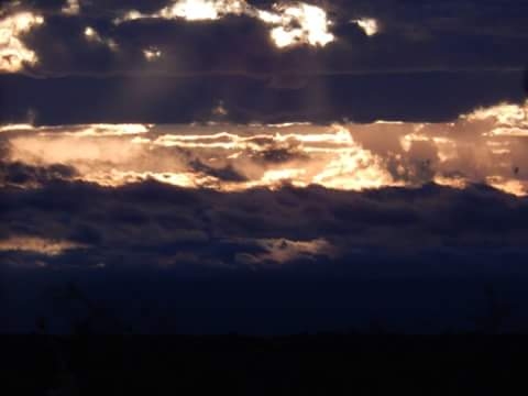 el amanecer fuera de mi casa