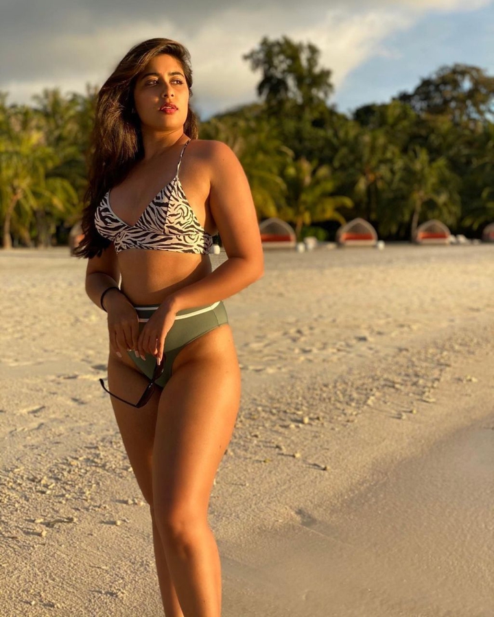 Gorgeous Indian Bikini Model Outdoor Photoshoot