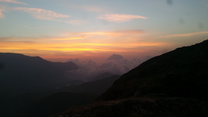 mountain sunset