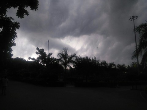 Cloudy and stormy Morning