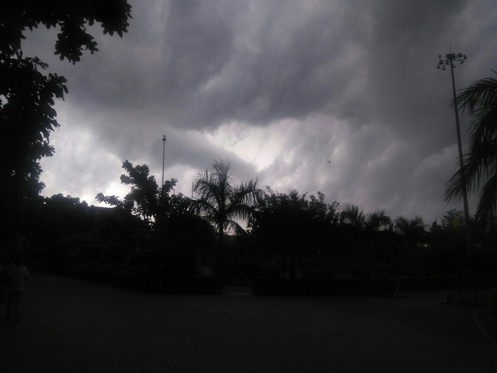 Cloudy and stormy Morning