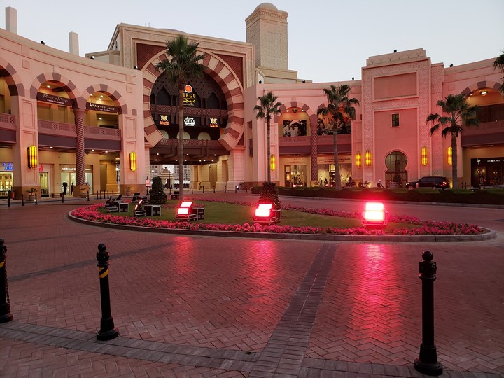 Doha, Qatar ocean front plaza.
