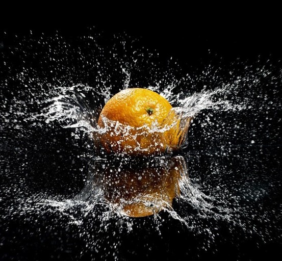 orange droplets