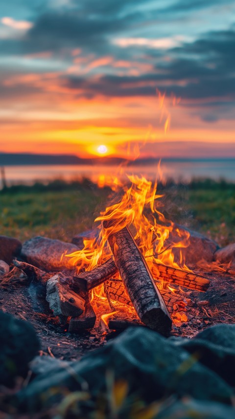 ταπετσαρίες sunset, Campfire