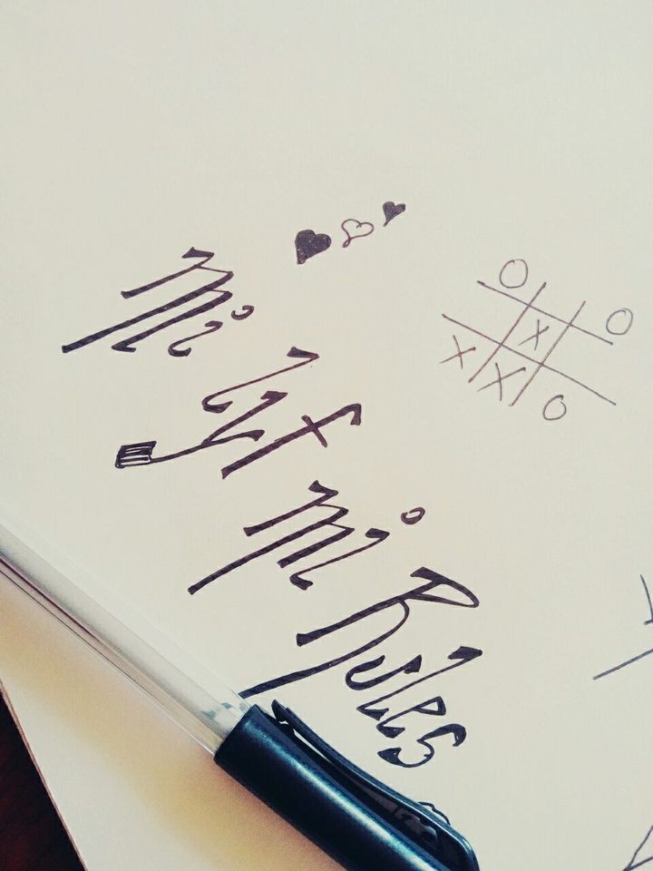 calligraphy by me : )