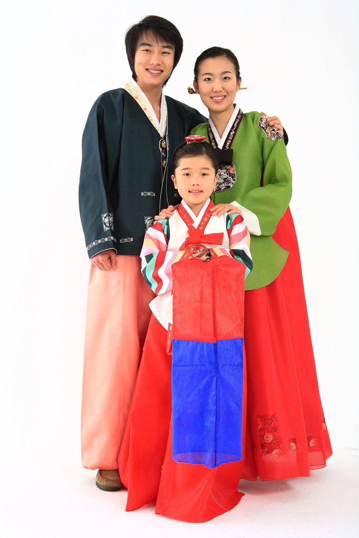 Family in Korean Dress