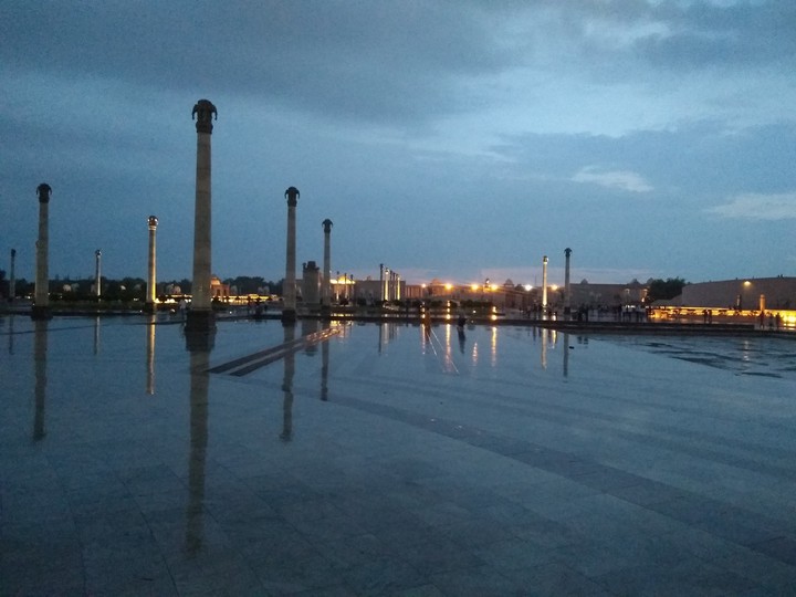 Rain in park