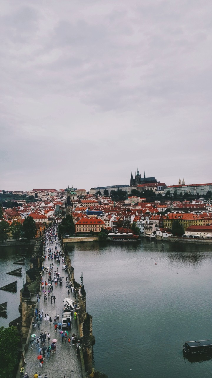 atmosphere of the river Vltava