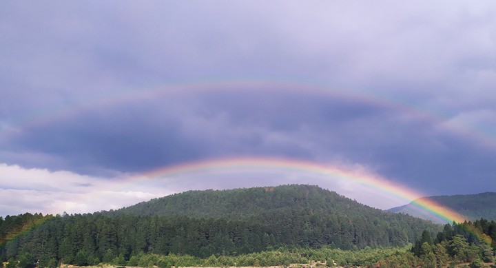 two rainbow